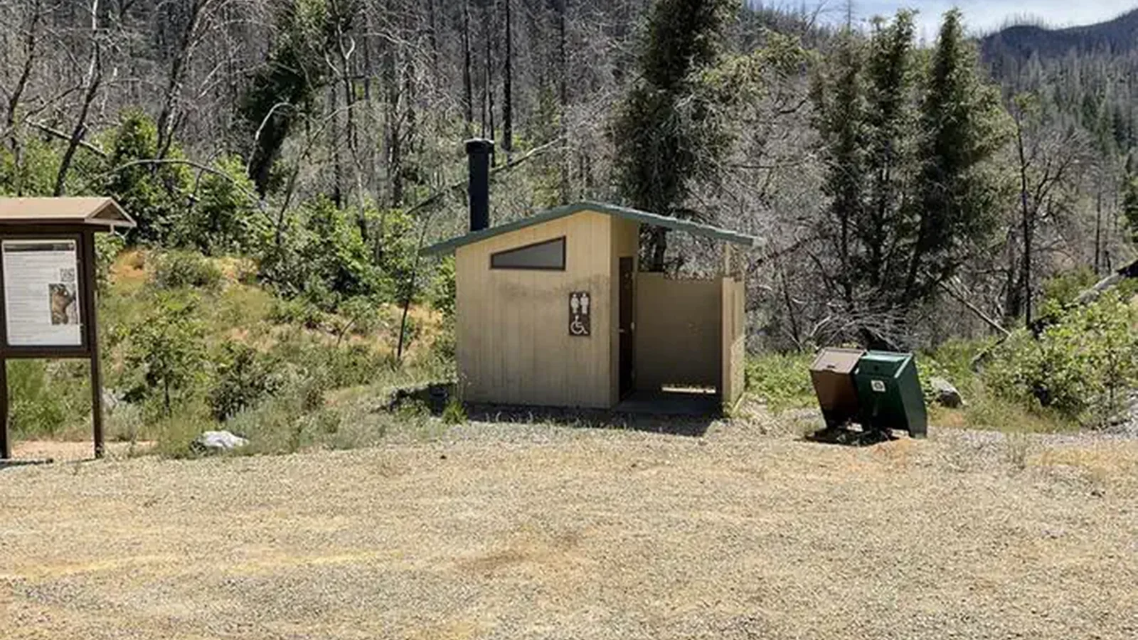 Restrooms at Brandy Creek Primitive Campground