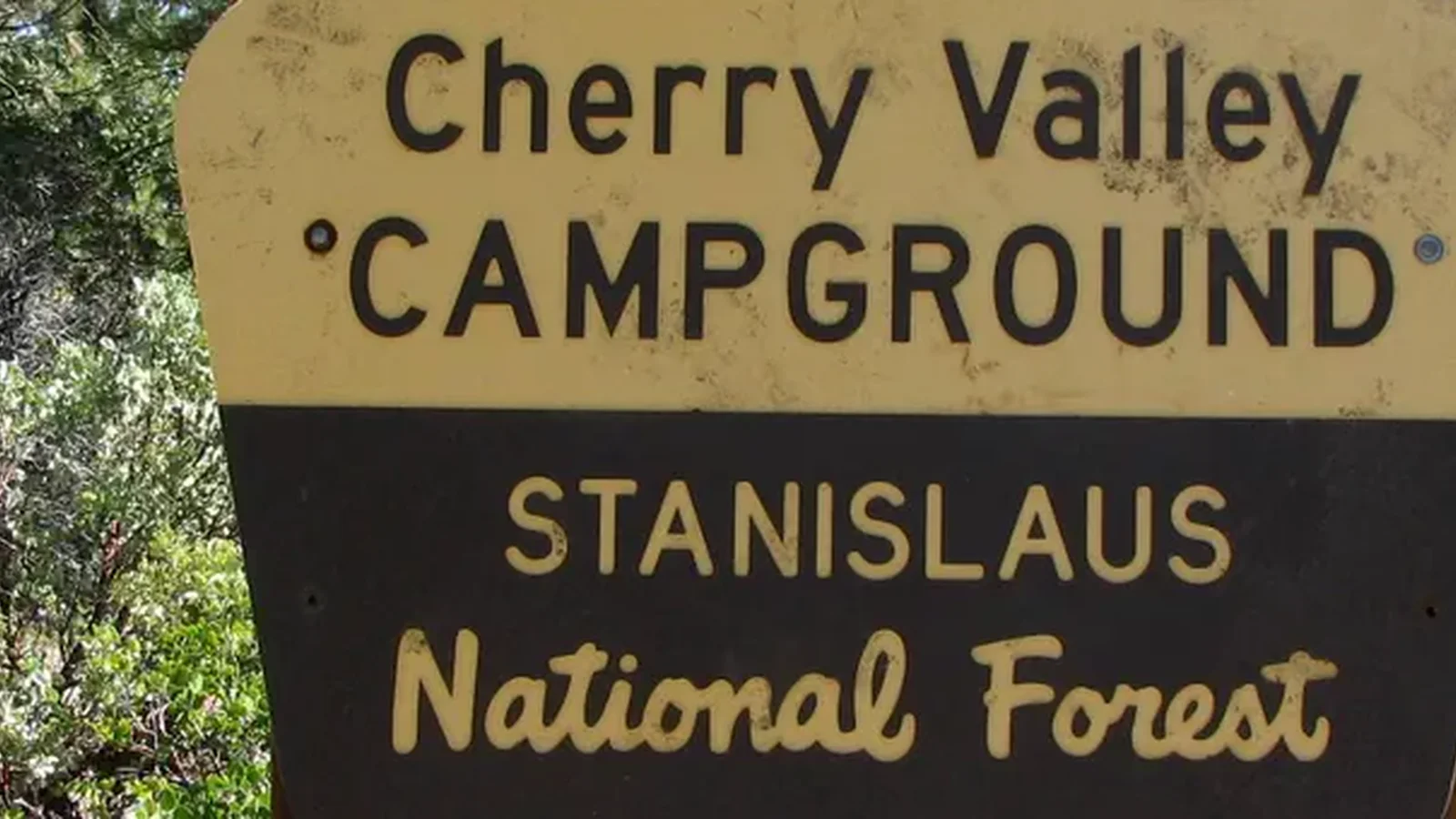 Cherry Valley Campground Entrance Sign