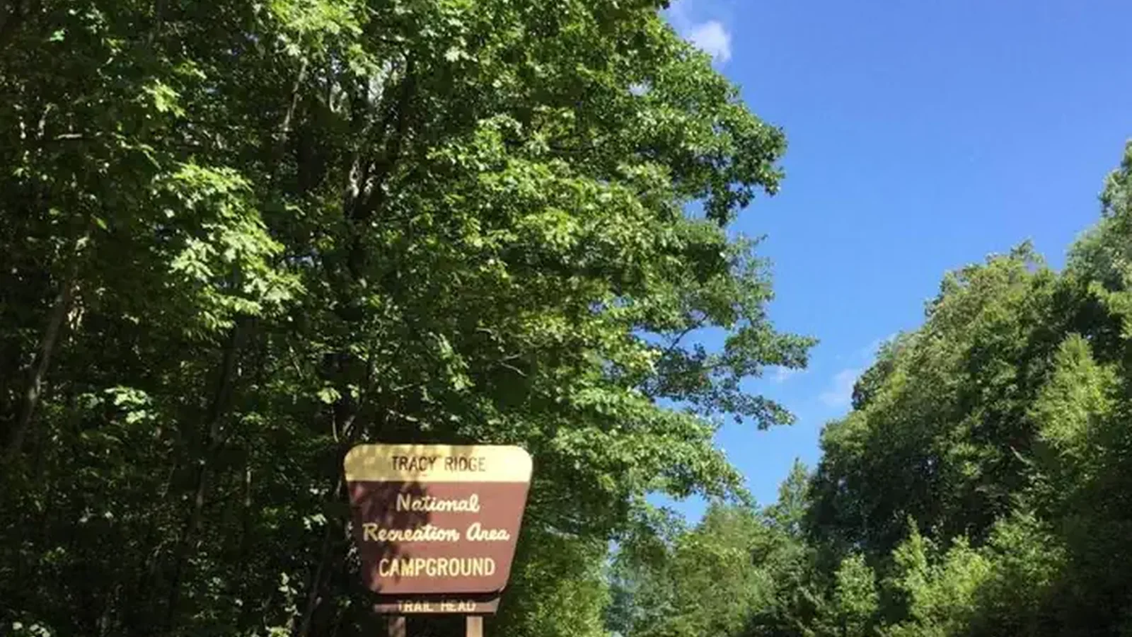 Tracy Ridge Recreation Area Entrance Sign
