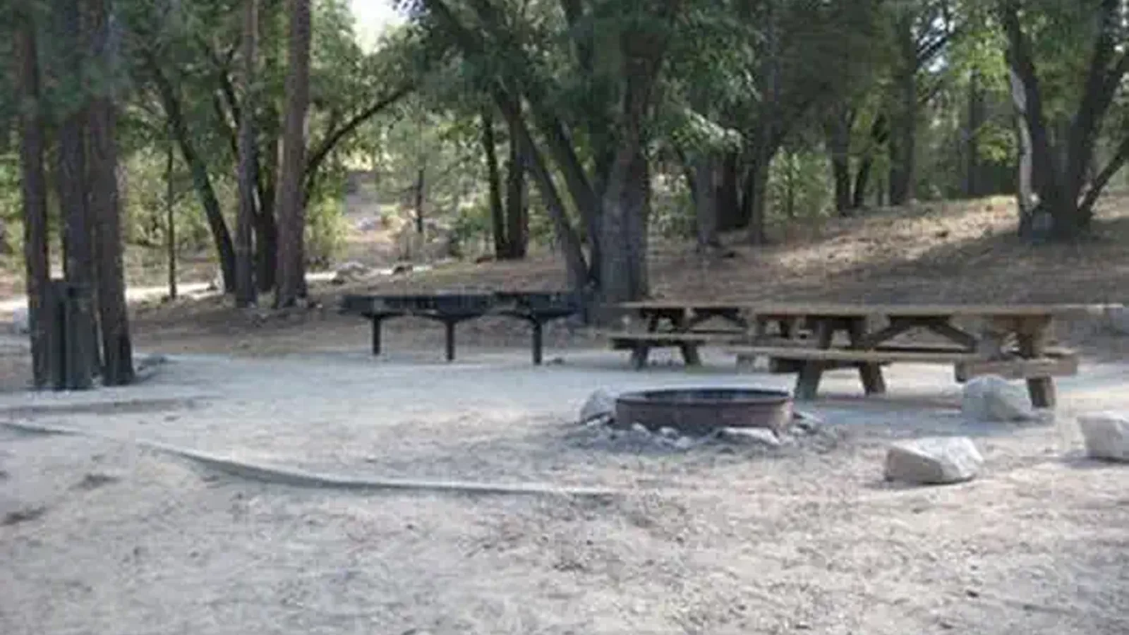 Council Camp picnic tables & fire pit