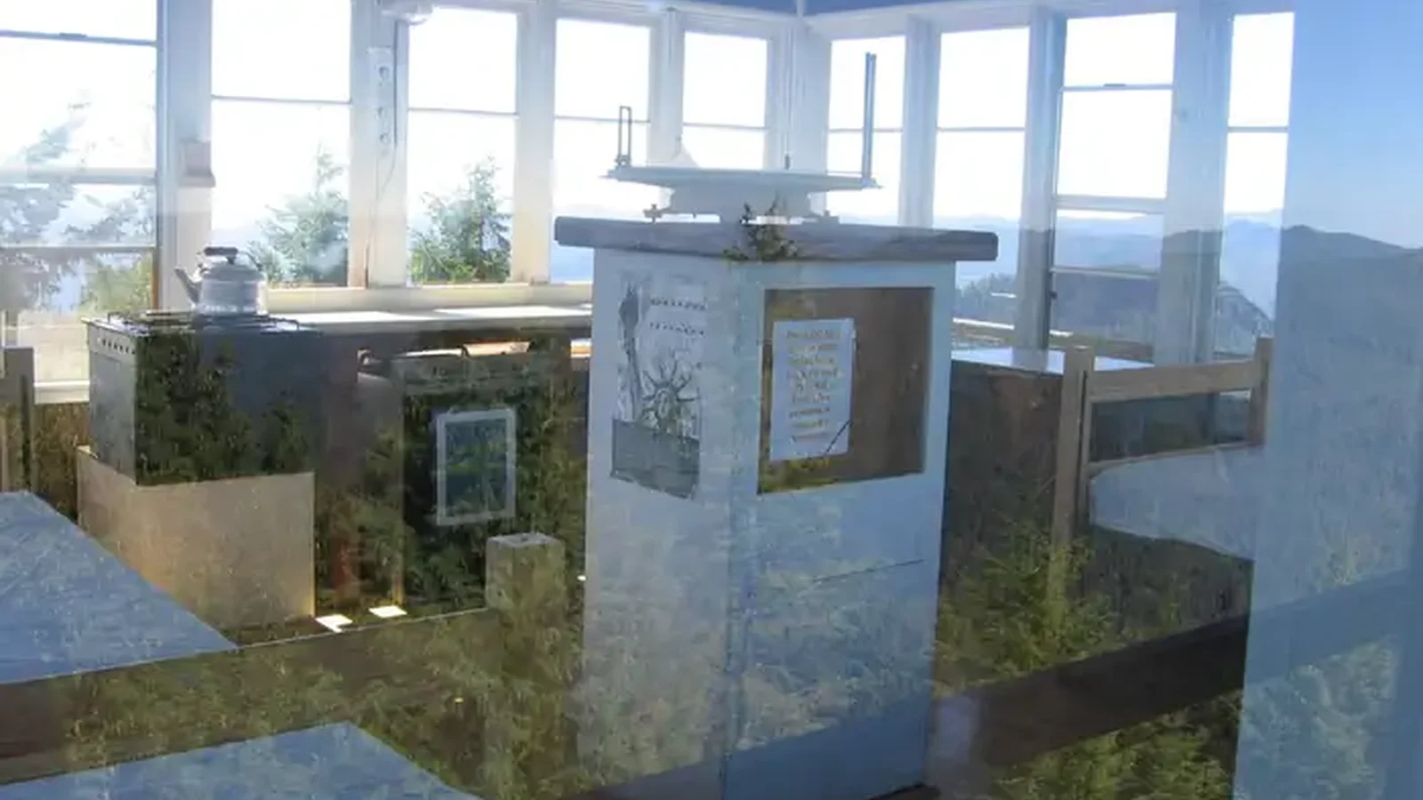 Interior of Bald Knob Lookout