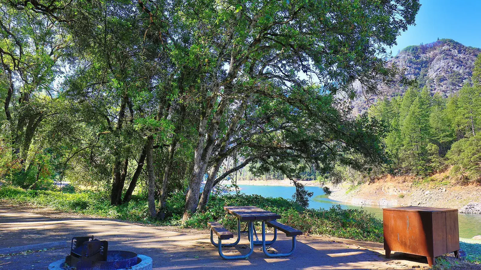 McCloud Campground at full pool