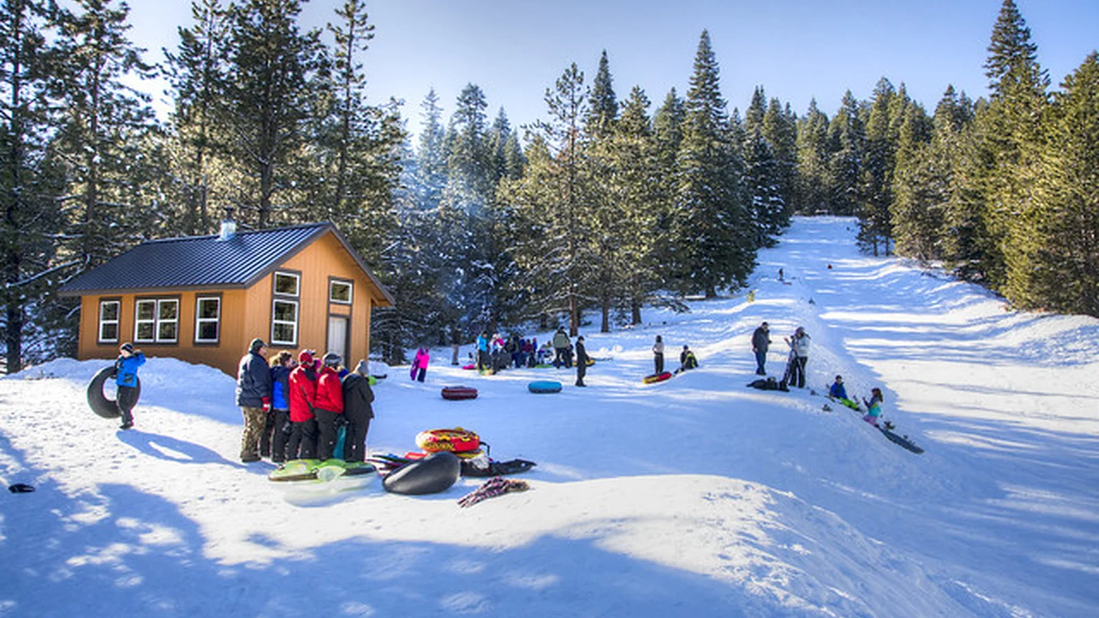 Snow tubing at Table Mountain Winter Play Area