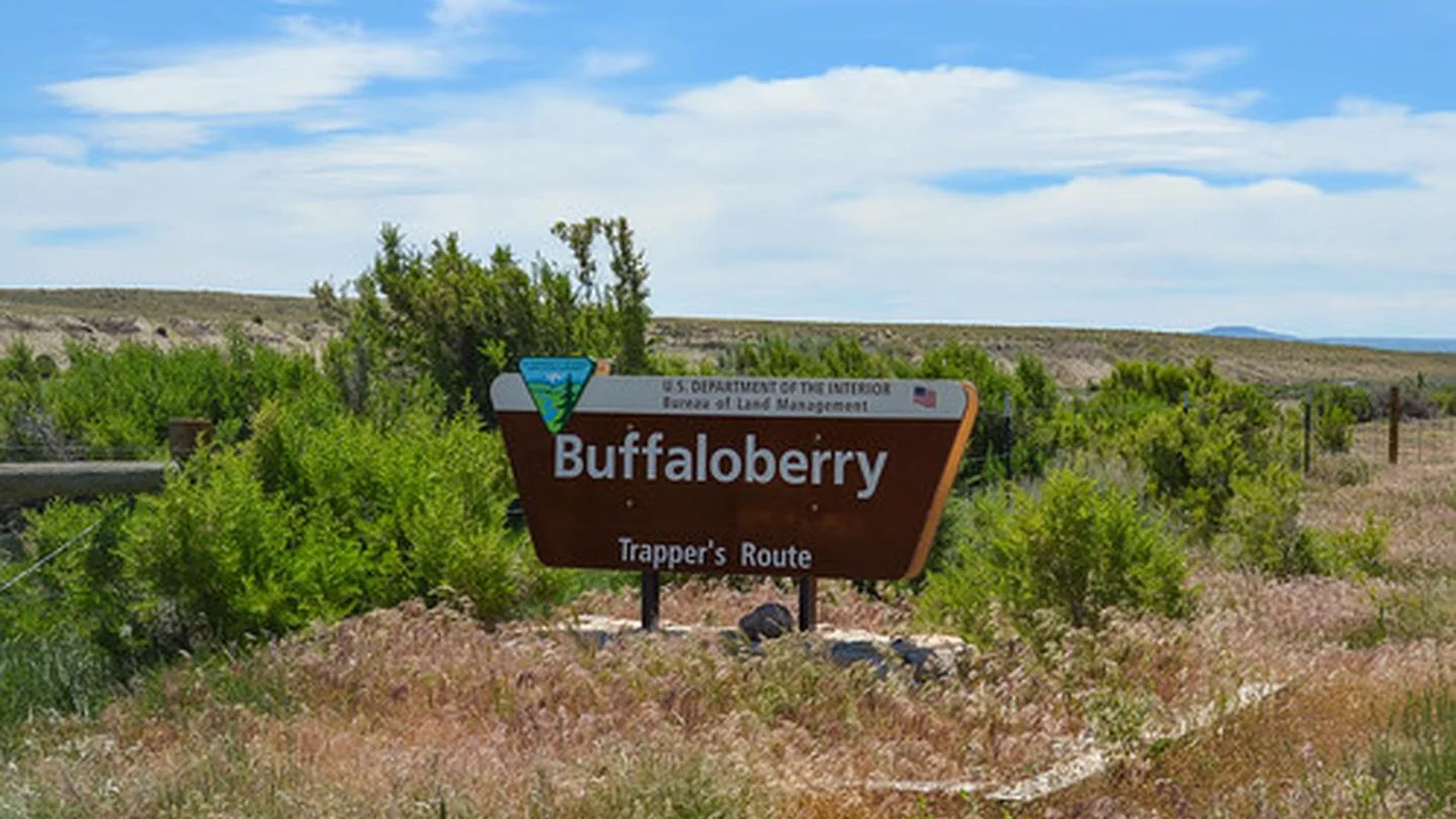 Buffaloberry Campground sign