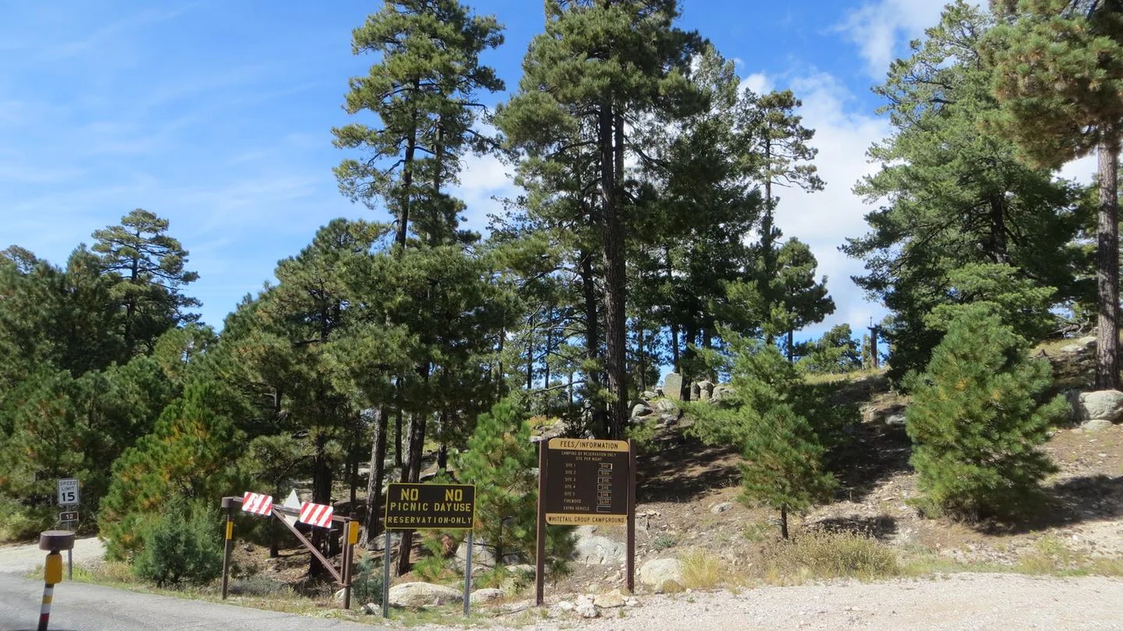 Whitetail Campground Entrance Sign