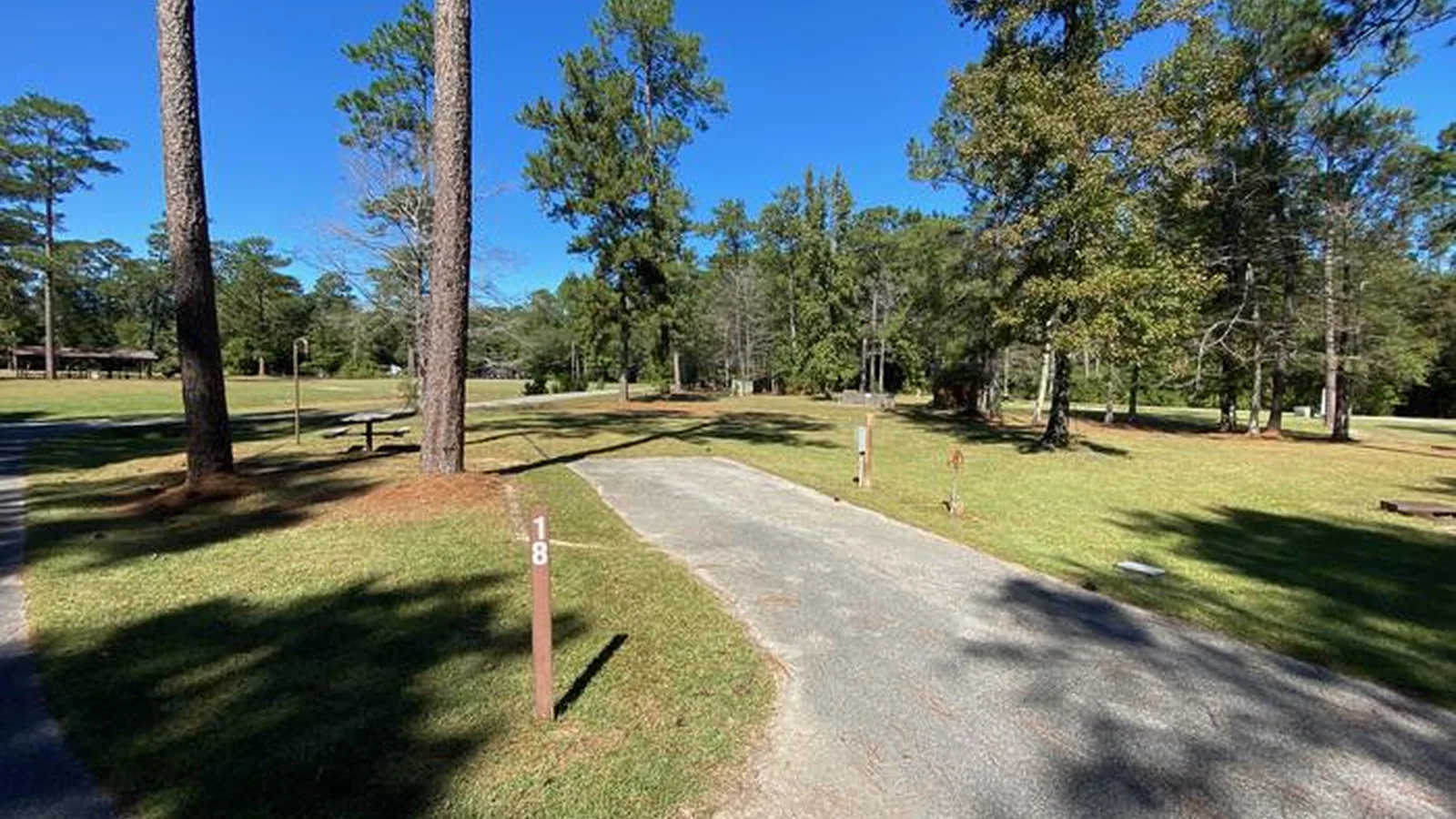 Typical campsite at Big Biloxi Campground