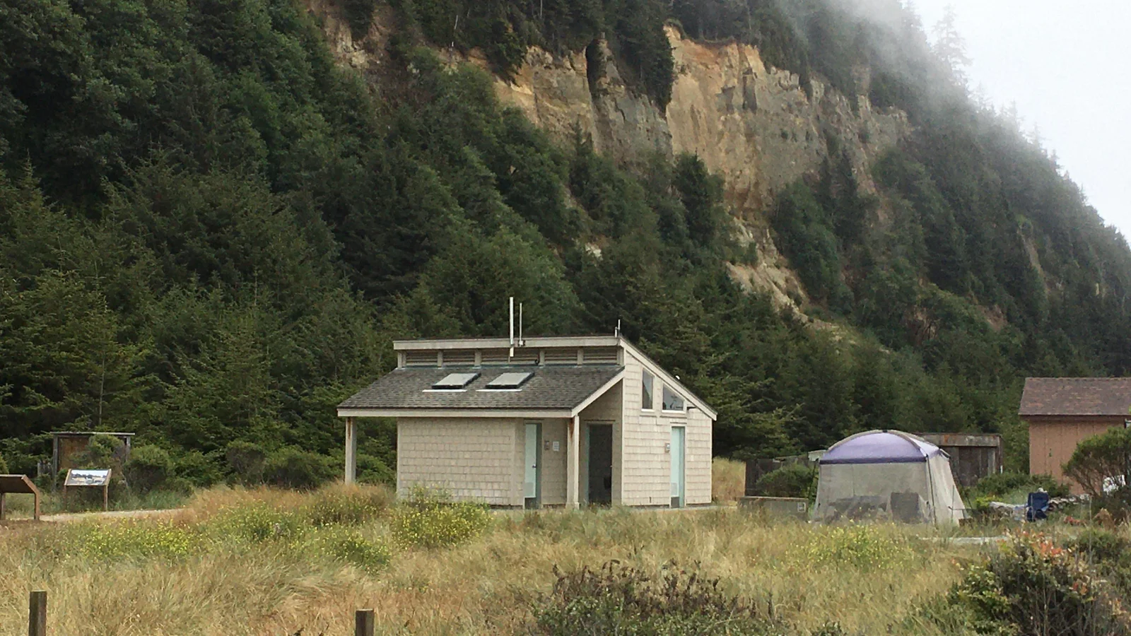 Gold Bluffs Beach restrooms.