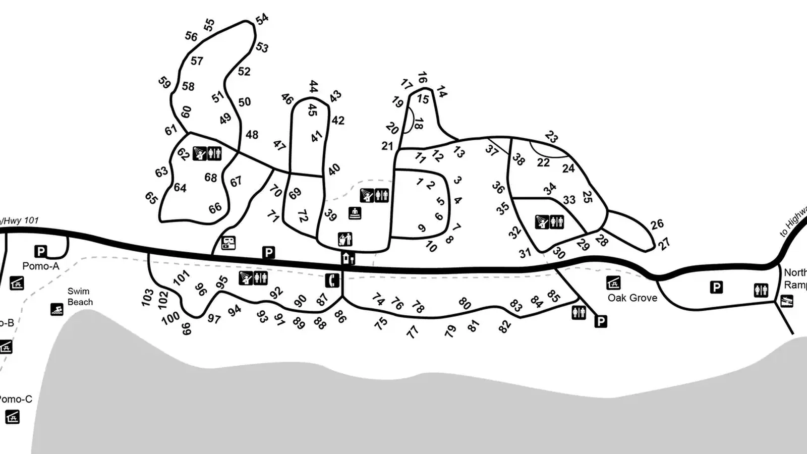 Kyen Campground Map